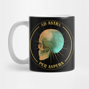 Ad Astra Per Aspera - Yellow Skull Mug